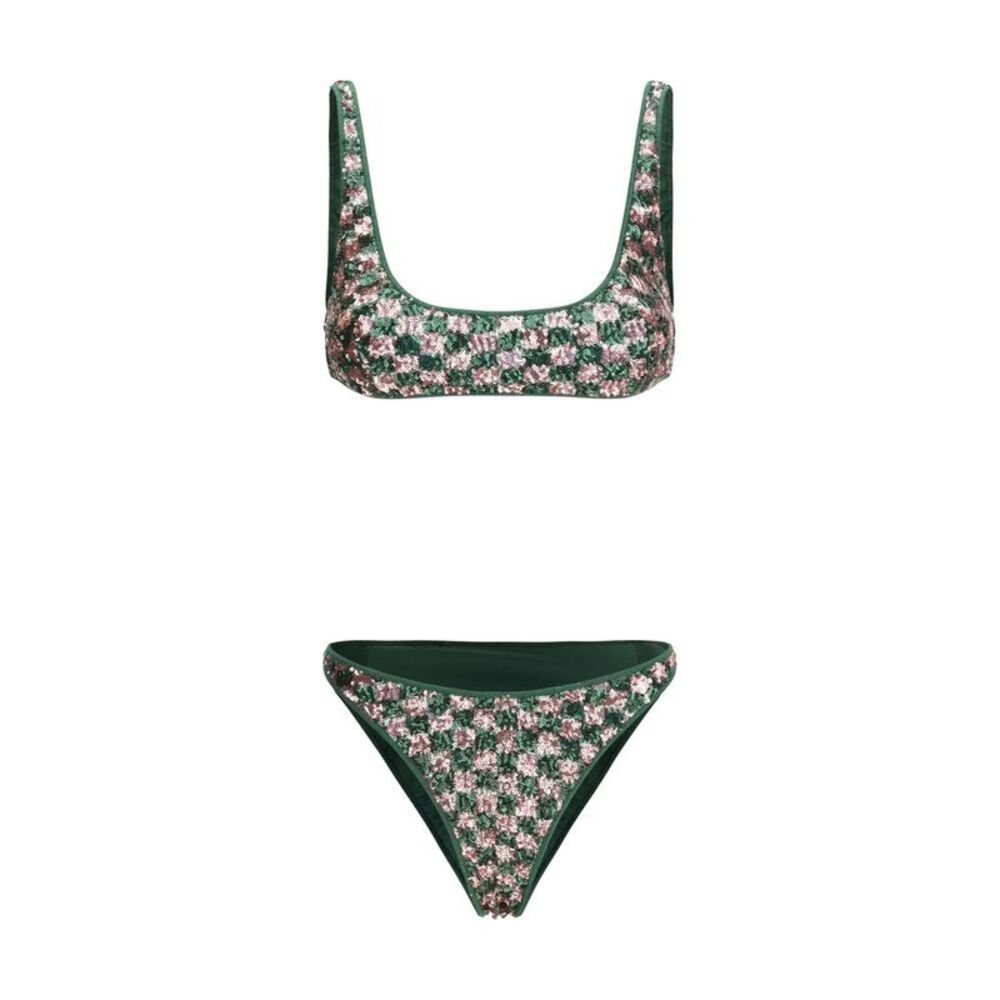 Oséree Multicolor Polyester Women's Bikini